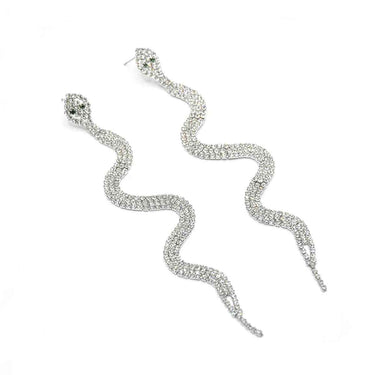 Boucles d’oreilles Serpent Diamant (Imitation)